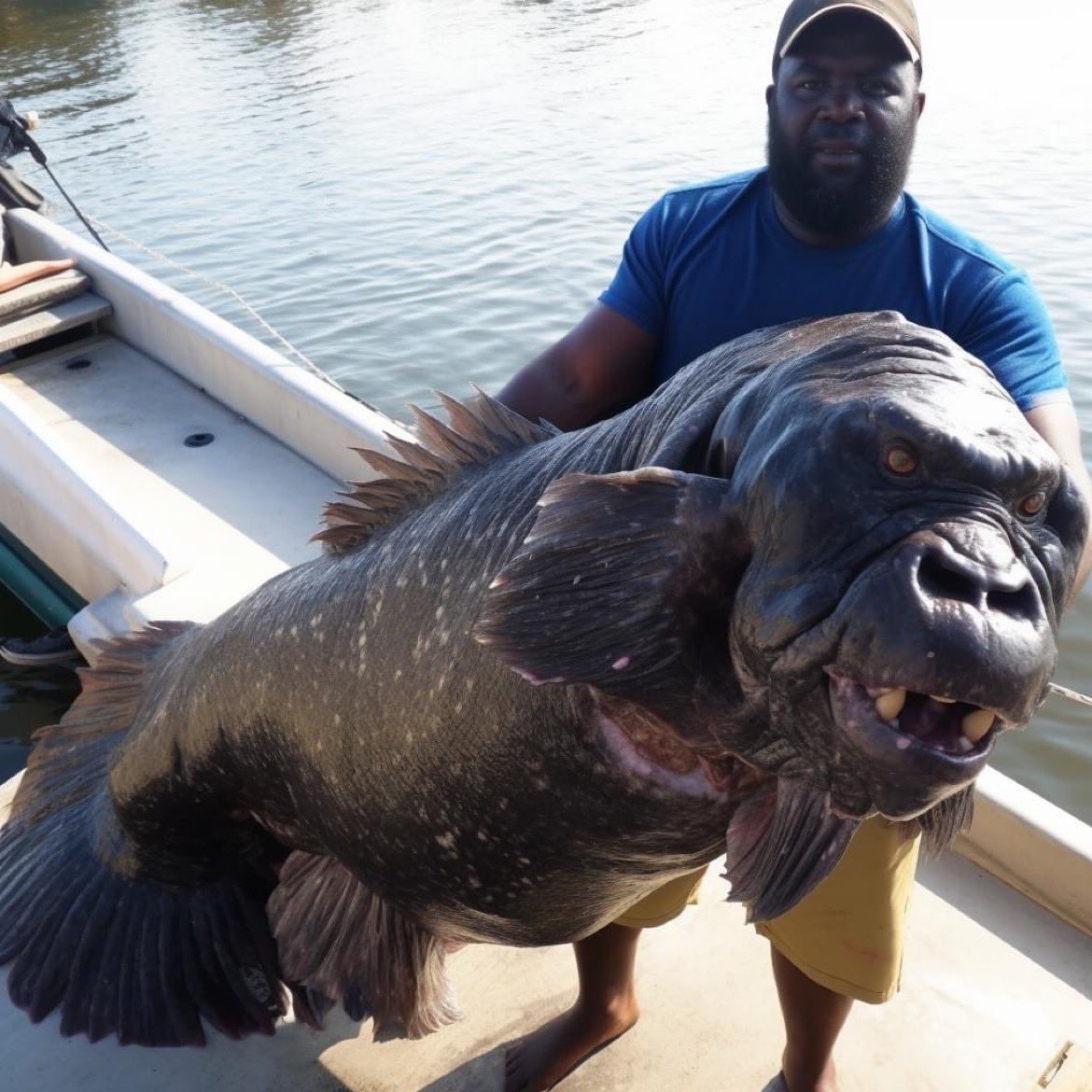 Is the 'algerian Gorilla Fish' Picture Real? - Casablanca Herald can gorillas eat fish